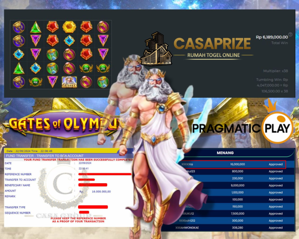 JACKPOT DI OLYMPUS SITUS CASAPRIZE