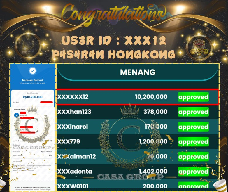 JACKPOT DI PASARAN HONGKONG SEBESAR 10 JUTA