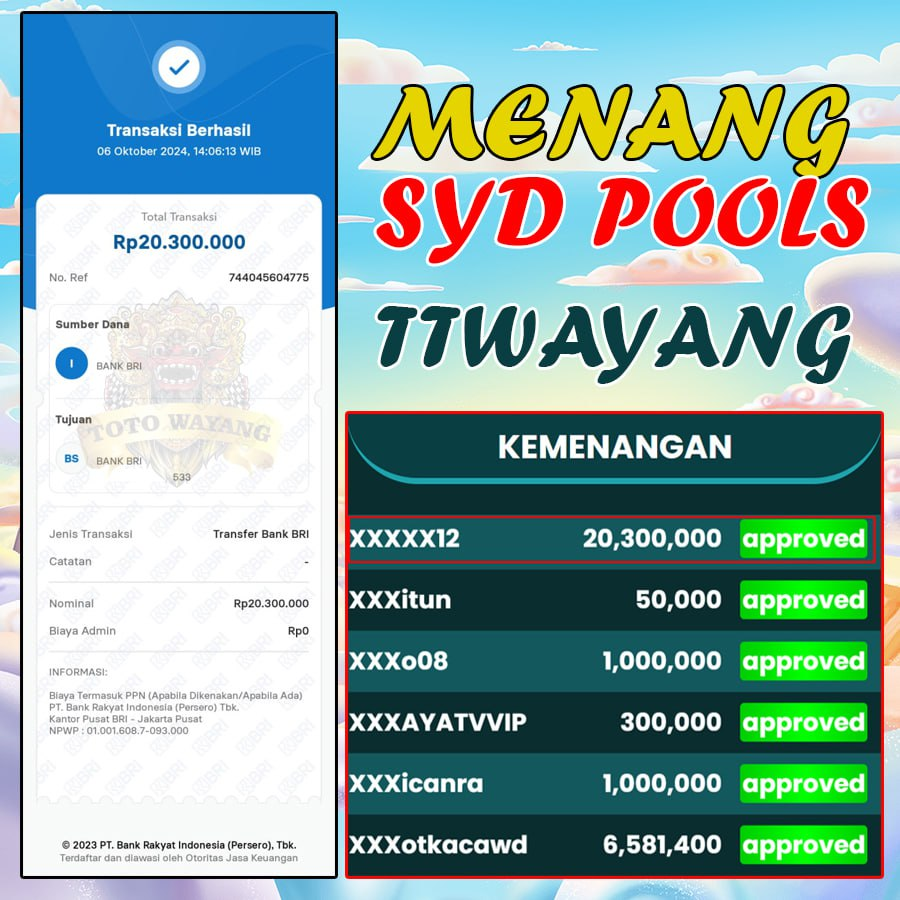 WIN DI PASARAN SYDNEY SITUS TOTOWAYANG LUNAS 20 JUTA