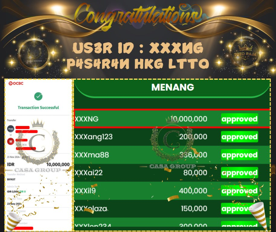 WIN HONGKONG 10 JUTA DI TOTORAJA DI BAYAR LUNAS
