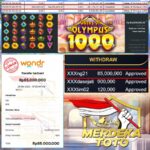 MERDEKATOTO JOSS TERUSS!! MENANG LAGI SEBESAR 85JT DI GATES OF OLYMPUS 1000!!