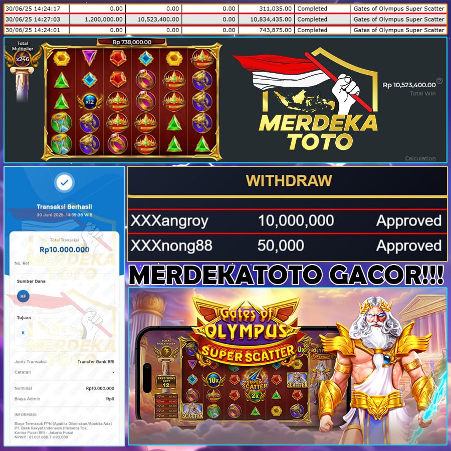PALING GACOR BOSKU! BAWA PULANG LAGI SEBESAR 10 JT DI MERDEKATOTO!