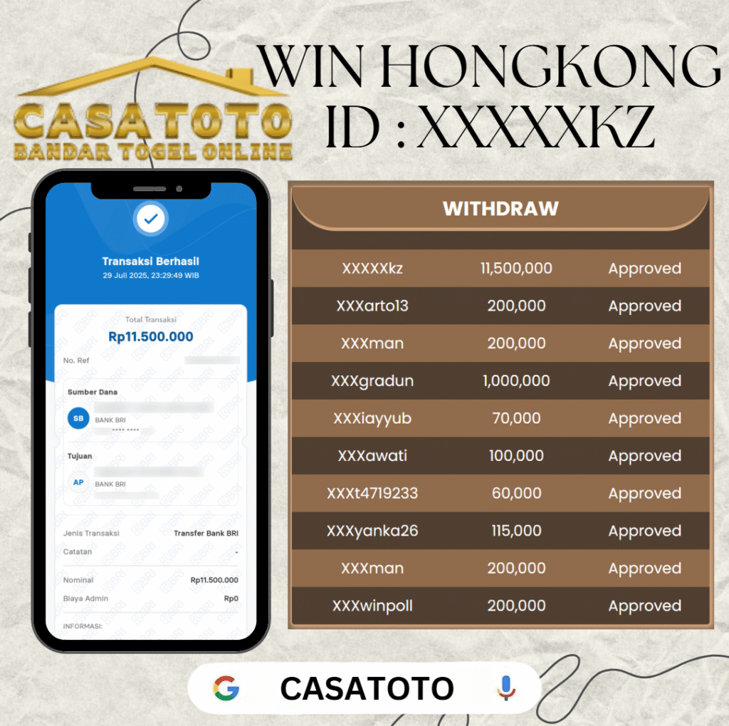 MEMBER CASATOTO JACKPOT DI PASARAN HONGKONG