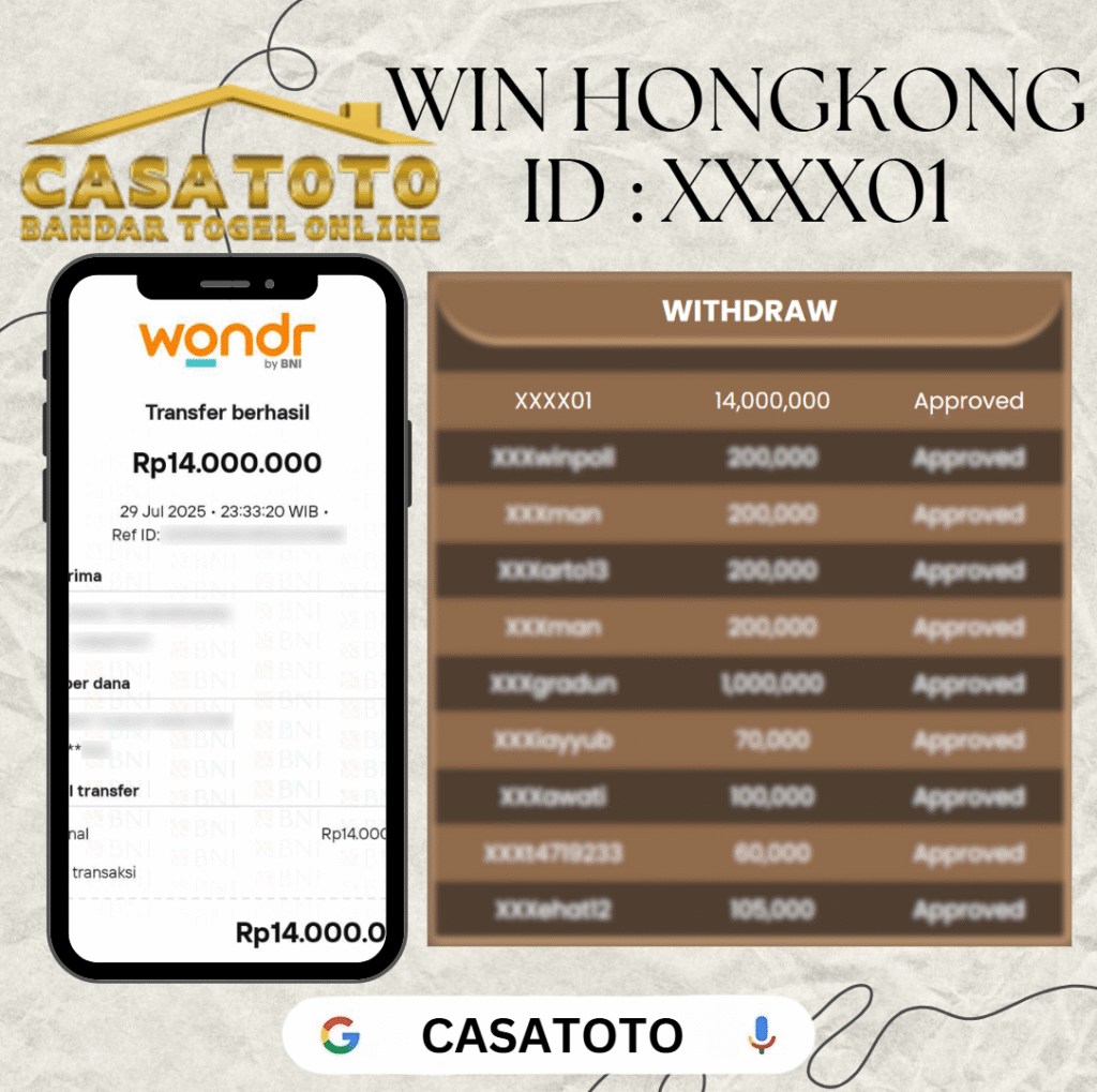 MEMBER CASASTOTO JACKPOT DI PASARAN HONGKONG