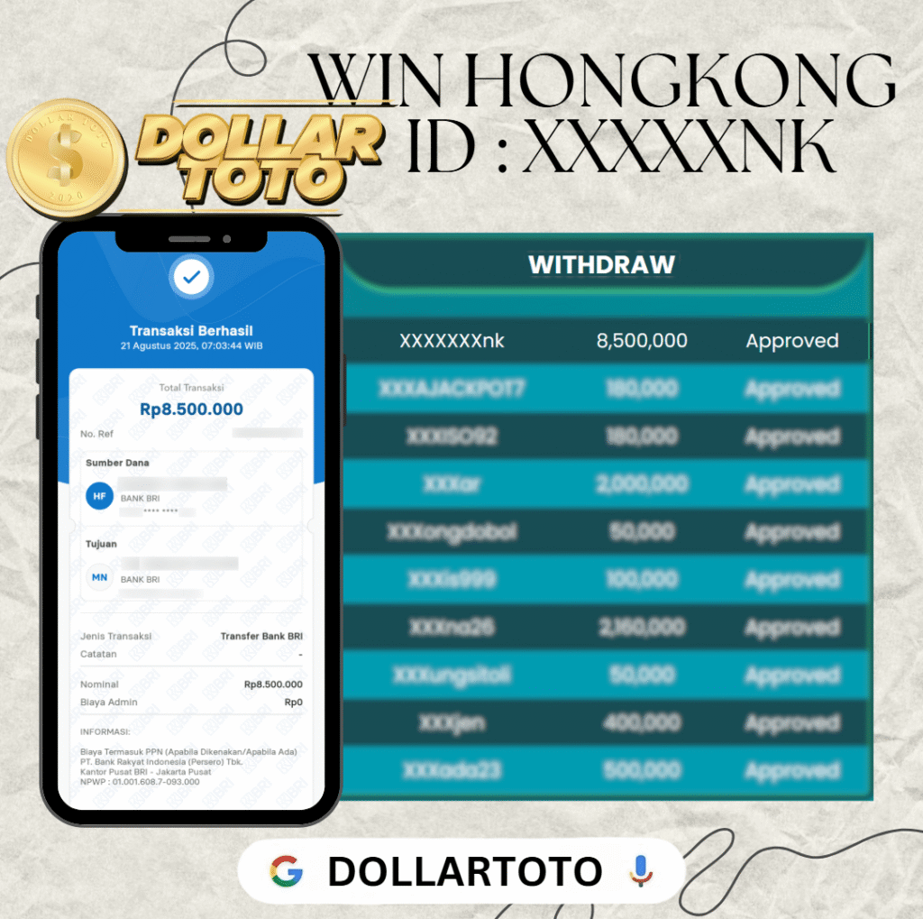 MEMBER DOLLARTOTO JACKPOT DI PASARAN HONGKONG