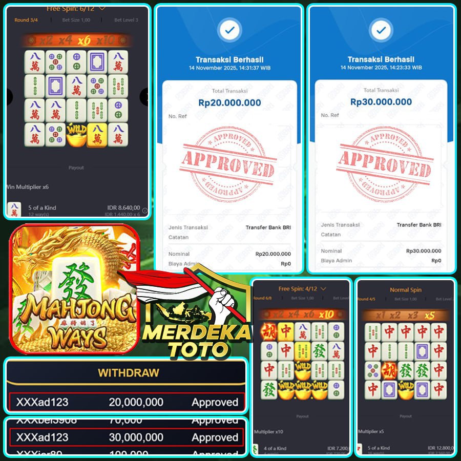 SEMBURAN SANG NAGA MEMBAWA HOKI WIN MAHJONG WAYS SEBESAR 50 JT DI MERDEKATOTO!